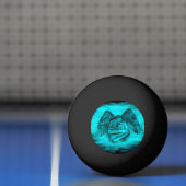 エンジェルエロスの愛、黒と緑のデザイン 卓球ボール (ネット)