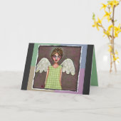 エンジェルオブグレース – グリーティングカード (黄色い花)