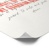 エンジェルオブゴッド祈りの言葉ポスター ポスター (角)