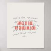 エンジェルオブゴッド祈りの言葉ポスター ポスター (正面)