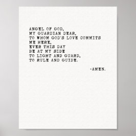 エンジェルオブゴッド祈りの言葉ポスター ポスター