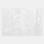 エンジェルオブジョイエレガント金ゴールドホワイトパール&レース ラッピングペーパーシート (正面2)