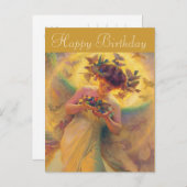 エンジェルオブバーズフランツドヴォラック誕生日 ポストカード (正面/裏面)