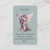 エンジェルオブピース祈りの言葉カード 名刺 (正面)
