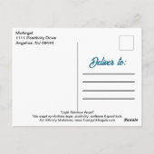 エンジェルオブホープレインボーインスピレーション引用文アート ポストカード (裏面)