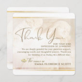 エンジェルオブライトスクエア悔やみや弔慰サンキューカード 招待状 (正面/裏面)