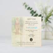 エンジェルオンアザヴィンテージテクスチャバプティスマル 招待状 (スタンド正面)