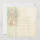 エンジェルオンアザヴィンテージテクスチャバプティスマル 招待状 (裏面)