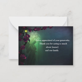 エンジェルオンウィンドウチャーチゴシックバラ ノートカード