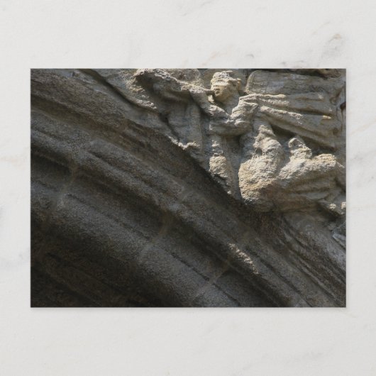 エンジェルオンサンティアゴデコンポステラ大聖堂はがき ポストカード (正面)