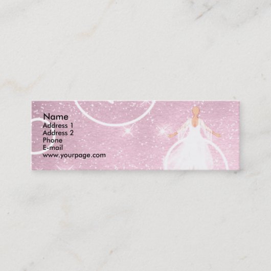エンジェルオンピンククラウド スキニー名刺 (正面)