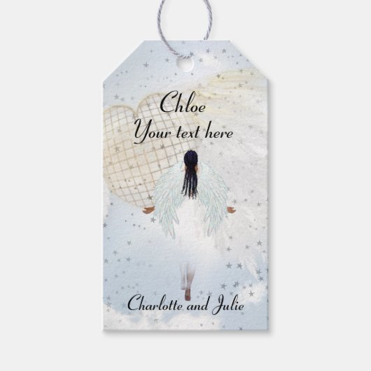 エンジェルオン金ゴールドスターズギフトラベル ギフトタグ (正面)