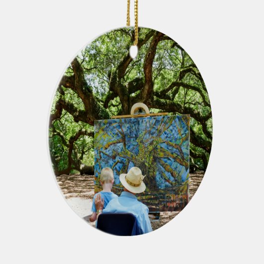 エンジェルオークオブチャールストンアーティストオーナメント セラミックオーナメント (右)