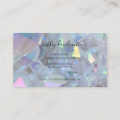 エンジェルオーラクォーツクリスタルカスタマーロイヤリティカード 名刺 (裏面)