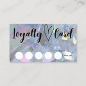 エンジェルオーラクォーツクリスタルカスタマーロイヤリティカード 名刺 (正面)