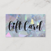エンジェルオーラクォーツクリスタルストアギフトカード 名刺 (正面)