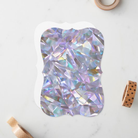 エンジェルオーラクォーツクリスタルダイアモンドジェムストーンプランナー ノートカード (正面/裏面インサイチュ)