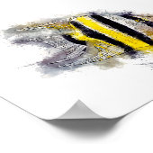 エンジェルカラフルフィッシュパーフェクト水族館ギフトアイディア ポスター (角)