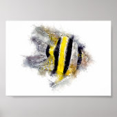 エンジェルカラフルフィッシュパーフェクト水族館ギフトアイディア ポスター (正面)