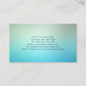 エンジェルカラフル白熱［赤熱］光を放つウイング 名刺 (裏面)