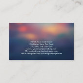 エンジェルカラフル白熱［赤熱］光を放つウイング 名刺 (裏面)