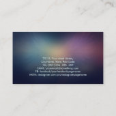 エンジェルカラフル白熱［赤熱］光を放つウイング 名刺 (裏面)