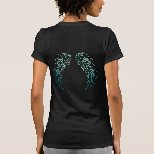 エンジェルカラフル・フェザー    Tシャツ (裏面)