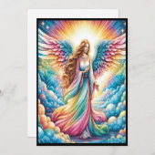 エンジェルカラフル 招待状 (正面/裏面)