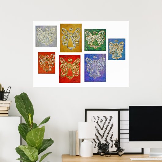 エンジェルカラーシリーズポスターアートプリント ポスター (ホームオフィス)