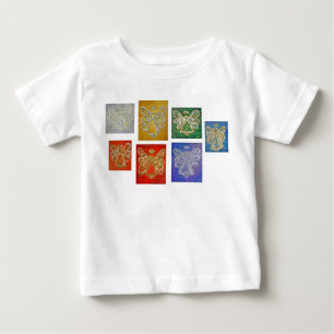エンジェルカラーシリーズ絵画Tシャツ(両面) ベビーTシャツ