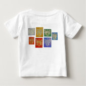 エンジェルカラーシリーズ絵画Tシャツ（両面） ベビーTシャツ (裏面)