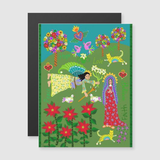 エンジェルガブリエルとヴァージンメアリー受胎告知 (正面/裏面)