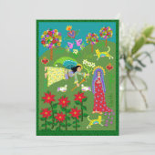 エンジェルガブリエルとヴァージンメアリー受胎告知 カード (スタンド正面)