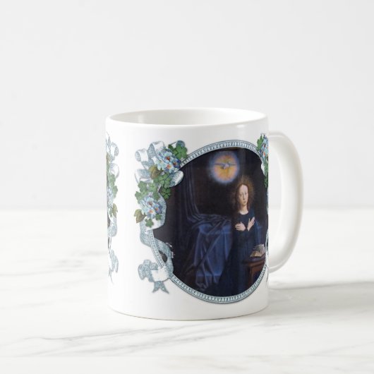 エンジェルガブリエルヴァージンメアリーアニュピレーションフローラ コーヒーマグカップ (正面右)
