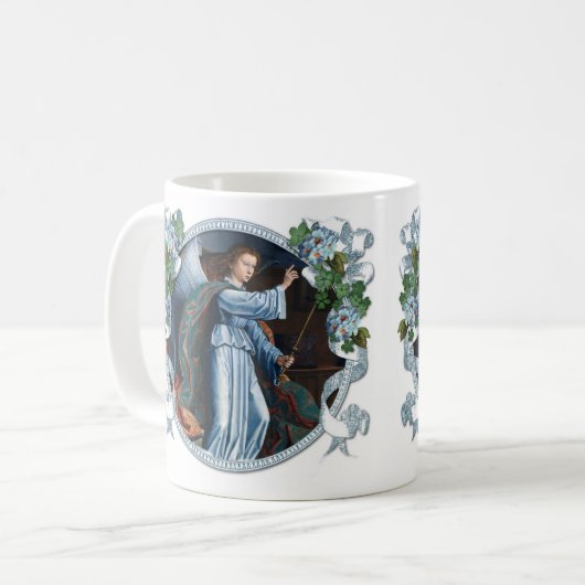 エンジェルガブリエルヴァージンメアリーアニュピレーションフローラ コーヒーマグカップ (正面左)