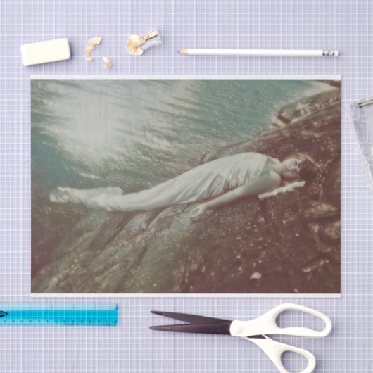 エンジェルガールファインアートデコパージュヴィンテージ 薄葉紙 (クラフト)