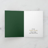 エンジェルガールリンギングベルヴィンテージクリスマス カード (内部)