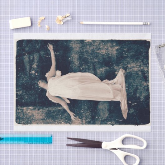 エンジェルガールヴィンテージオールドスタイルテグランジクスチャ 薄葉紙 (クラフト)