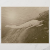 エンジェルガールヴィンテージセピアアンティークアートデカッパ (正面)