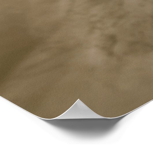 エンジェルガールヴィンテージセピアアンティークアート ポスター (角)