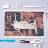 エンジェルガールヴィンテージファインアートグランジテクスチャ 薄葉紙 (クラフト)