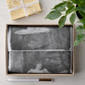 エンジェルガールヴィンテージ白黒テクスチャーグランジ 薄葉紙 (ギフト)