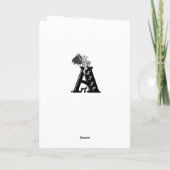 エンジェルキスをするス、ブラックとグリーンデザイン シーズンカード (裏面)