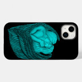 エンジェルキスをするス、ブラックとグリーンデザイン Case-Mate iPhoneケース (裏面 (横))