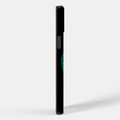 エンジェルキスをするス、ブラックとグリーンデザイン Case-Mate iPhoneケース (裏面 / 右)