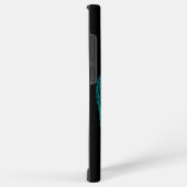 エンジェルキスをするス、ブラックとグリーンデザイン SAMSUNG GALAXYケース (右側面)