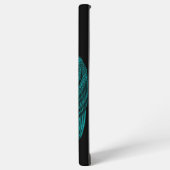 エンジェルキスをするス、ブラックとグリーンデザイン SAMSUNG GALAXYケース (左側面)