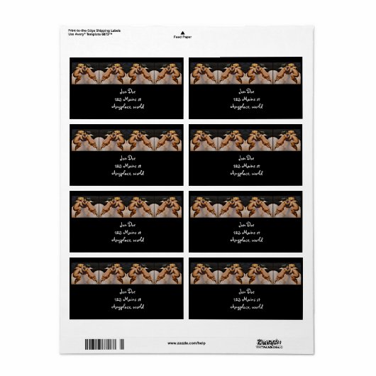 エンジェルキスをするズ ラベル (フルシート)