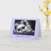 エンジェルキッテンキャット – 母の日のカード カード (黄色い花)