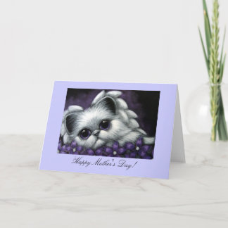 エンジェルキッテンキャット – 母の日のカード カード